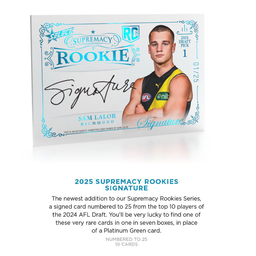 Break 748 - AFL - 2025 Supermacy Rookie Double