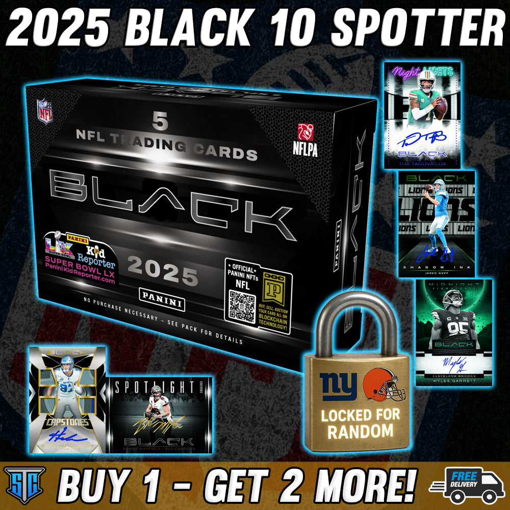 Break 1087 - NFL - 2025 Black - BUY 1 - GET 2 FREE!