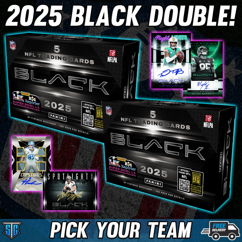 Break 1073 - NFL - Black Double - PICK YOUR TEAM