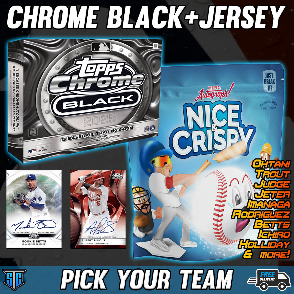 Break 579 - MLB - Chrome Black + Signed Jersey - PICK YOUR TEAM
