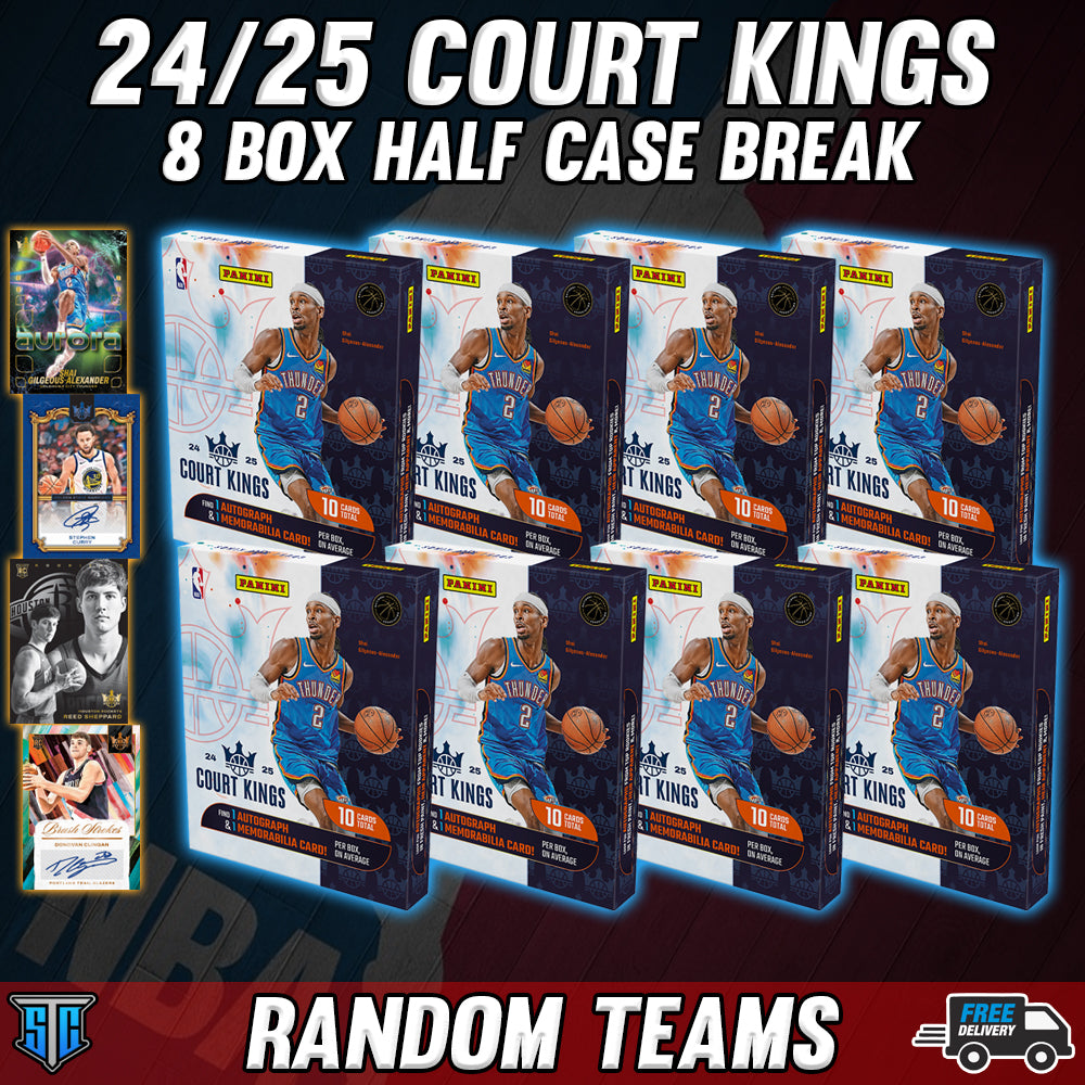 Break 372 - NBA - 24/25 Court Kings Half Case - Buy 2 Spots & Save!