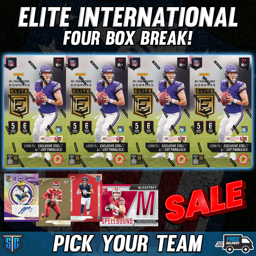 Break 185 - NFL - Elite Int. Hobby FOUR BOX BREAK! - Pick Your Team