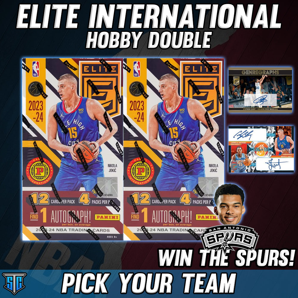 Break 030 - NBA - 23/24 Elite Int. Hobby Double - PICK YOUR TEAM - WIN THE SPURS!