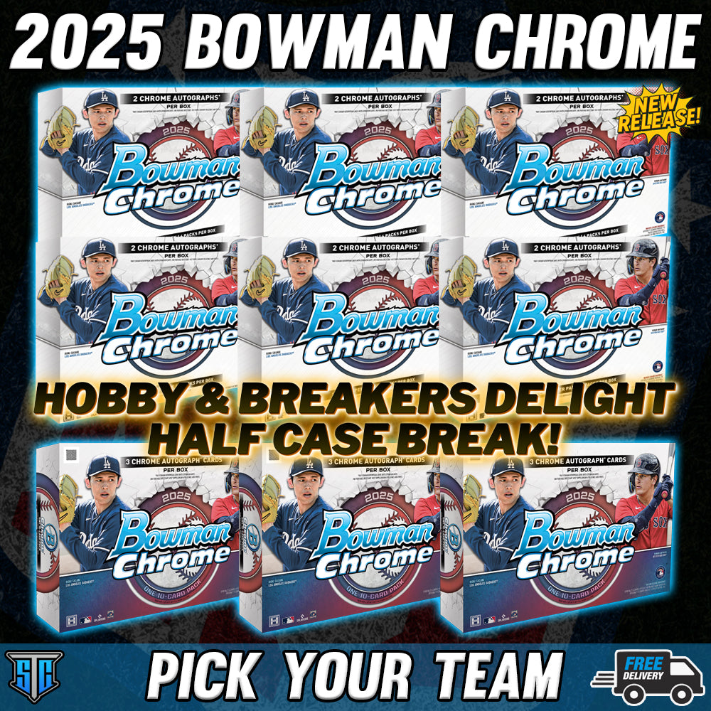 Break 1033 - MLB - 2025 Bowman Chrome Double Half Case's!  - PICK YOUR TEAM
