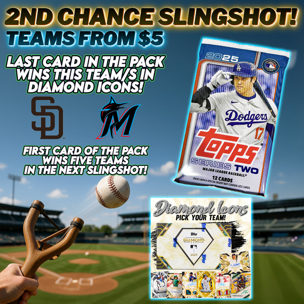Diamond Icons Slingshot for Padres & Marlins! - Teams from $5