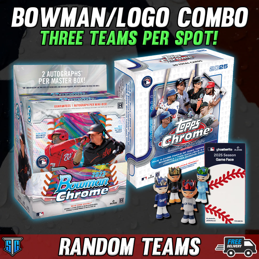 Break 951 - MLB - 10 Spotter Bowman/Logo Combo - THREE TEAMS PER SPOT!