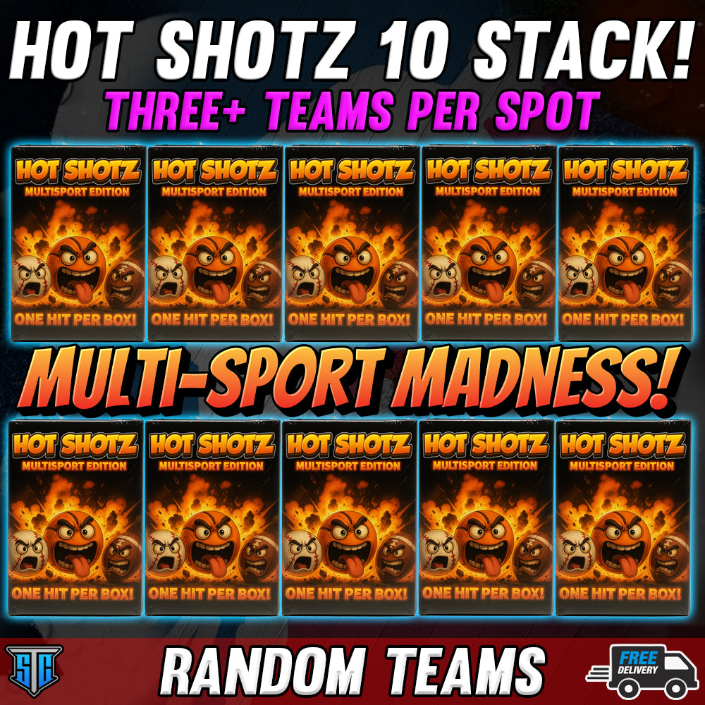 BREAK 1086 - MULTISPORT - Hot Shotz 10 Stack!