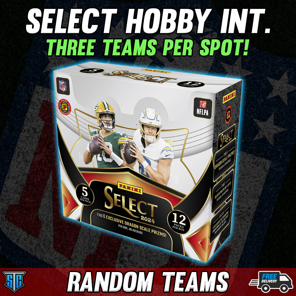 Break 752 - NFL - 10 Spotter Select Int. Hobby - THREE TEAMS PER SPOT!