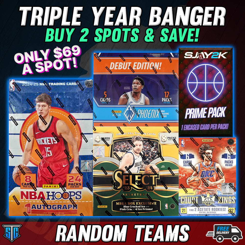 Break 261 - NBA - Triple Year Banger - Buy 2 Spots & Save!
