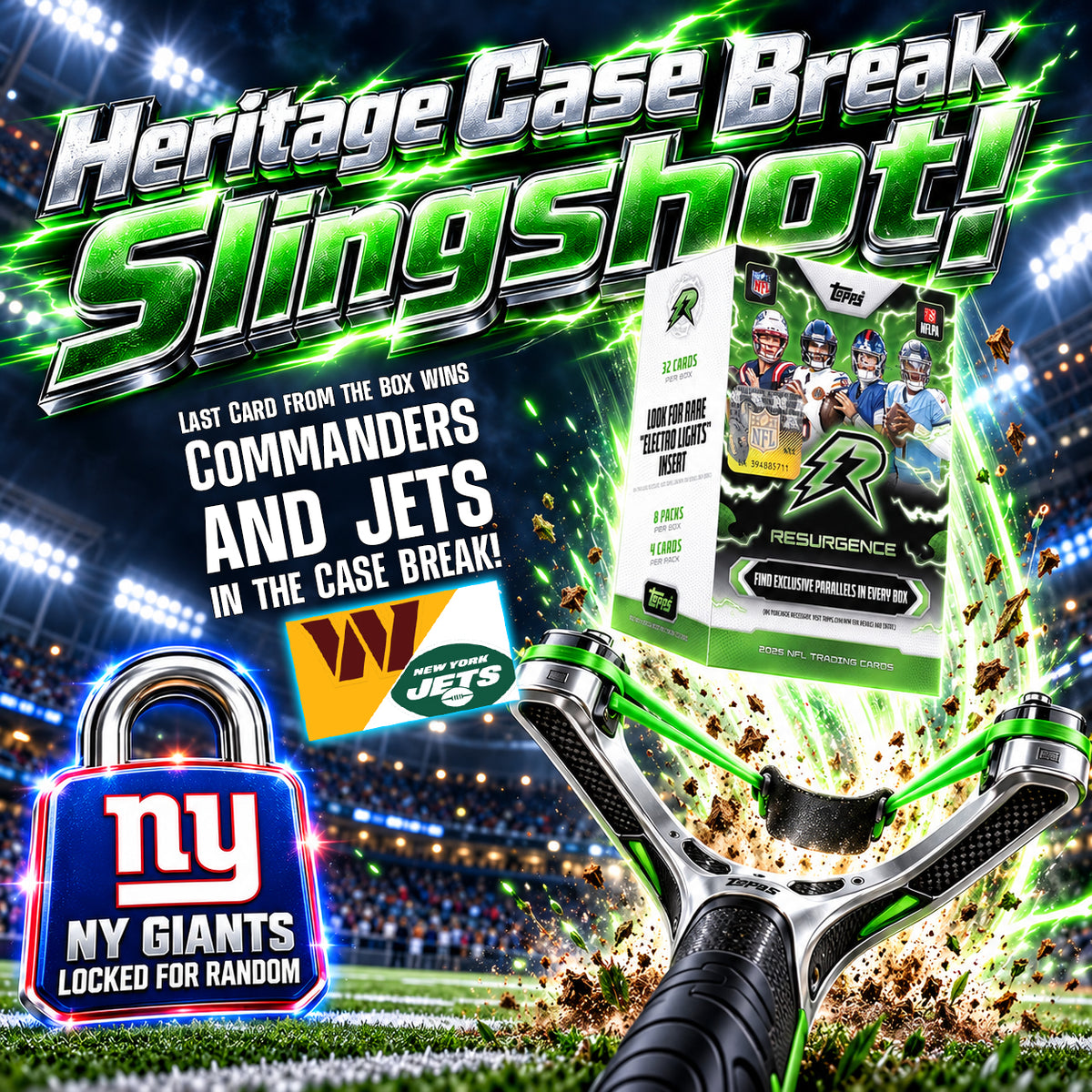 NFL - Heritage Case Break Slingshot #2 - Teams from $5!