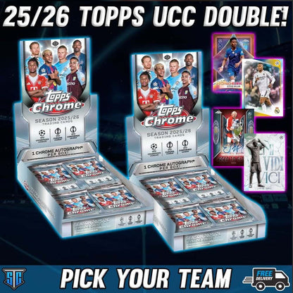 Break 1712 - SOCCER - 2025-26 Topps Chrome UEFA Club Comps Double - PICK YOUR TEAM/PLAYER