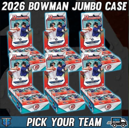 Break 1711 - MLB - 2026 Bowman Jumbo Full Case! - PICK YOUR TEAM
