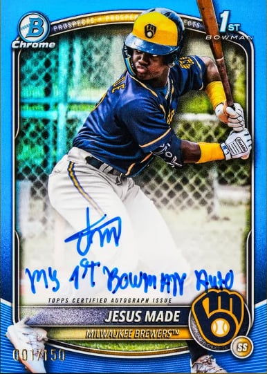 Break 984 - MLB - Bowman Jumbo - PICK YOUR TEAM