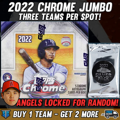 Break 440 - MLB - 2022 Topps Chrome Jumbo HTA - Buy 1 & Get 2 More!