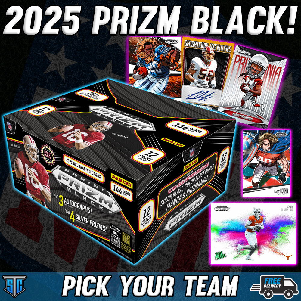 Break 1557 - NFL - 2025 Prizm Black - PICK YOUR TEAM