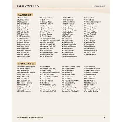 Break 2221 - NFL - Under Wraps NFL Combo - PICK YOUR TEAM