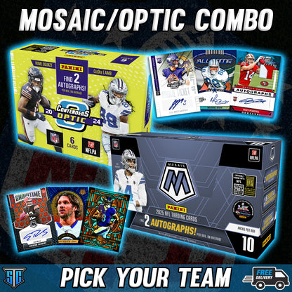 Break 1268 - NFL - Mosaic/Optic Combo - PICK YOUR TEAM
