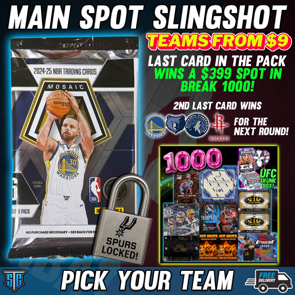 2nd Chance Slingshot - Win a spot in BREAK 1000! – Stomp Trading Cards