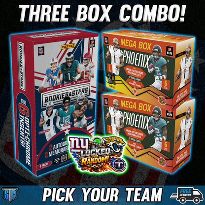 Break 1303 - NFL - Three Box Combo - PICK YOUR TEAM