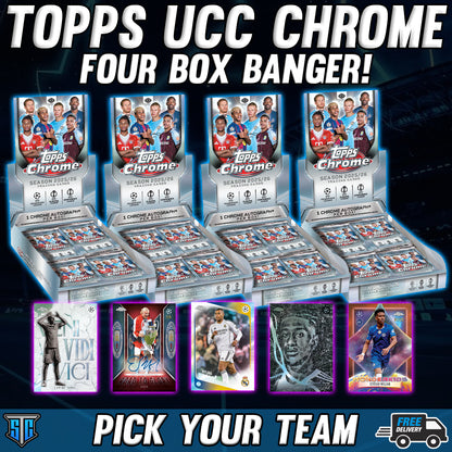 Break 1778 - SOCCER - 2025-26 Topps Chrome UEFA Club Comps 4 Boxer - PICK YOUR TEAM/PLAYER