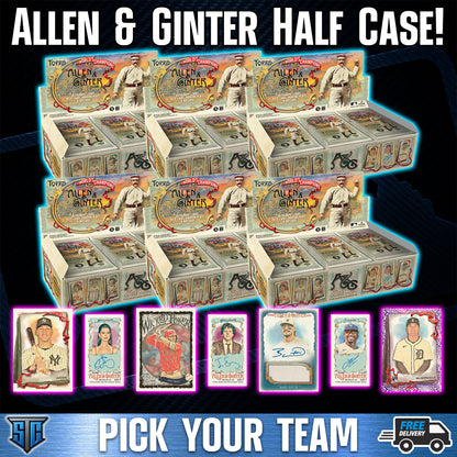 Break 2164 - MLB - NEW RELEASE 2026 Allen & Ginter Hobby HALF CASE (2ND HALF) - PICK YOUR TEAM