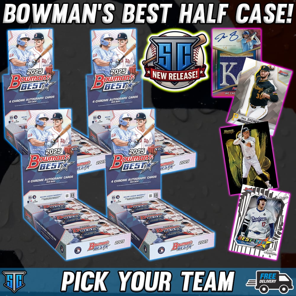 Break 1584 - MLB - 2025 Bowman's Best Half Case! - PICK YOUR TEAM