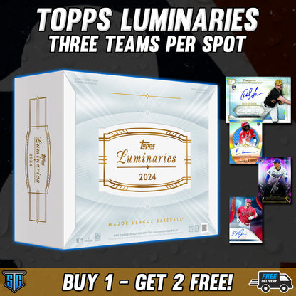 Break 218 - MLB - 2024 Luminaries - Buy 1 Get 2 Free PYT!