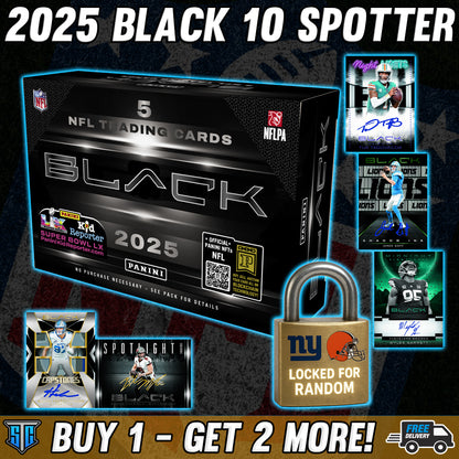 Break 1087 - NFL - 2025 Black - BUY 1 - GET 2 FREE!