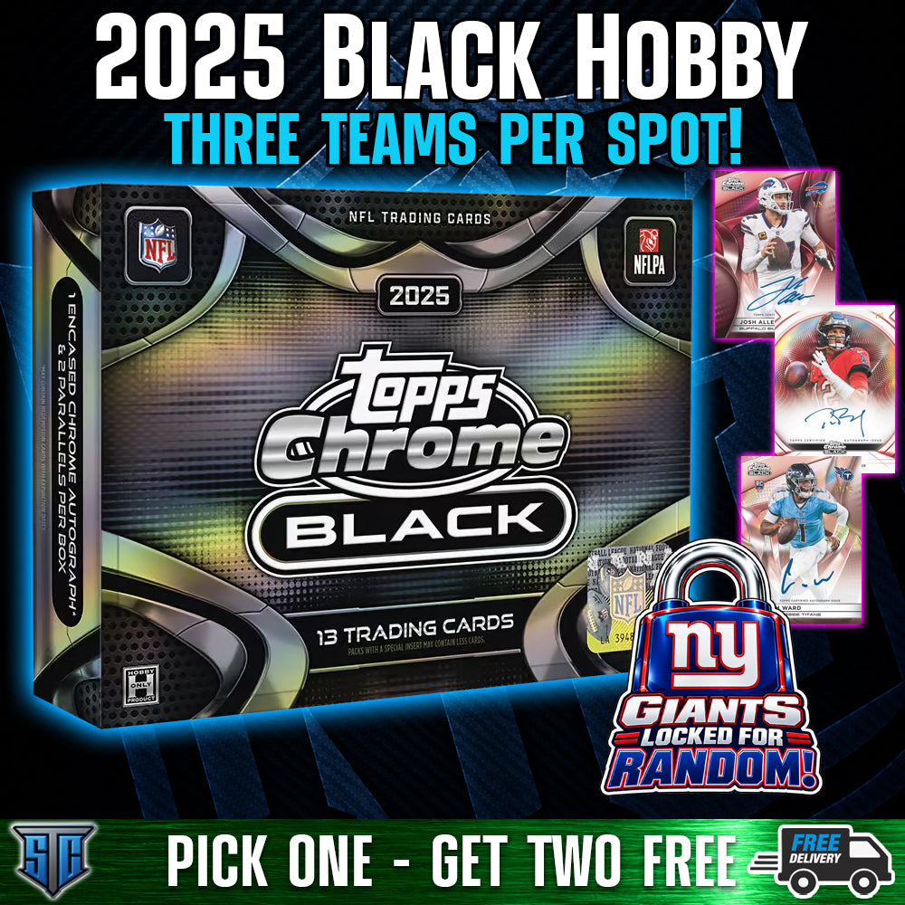Break 2202 - NFL - Topps Chrome Black - BUY ONE, GET TWO FREE!