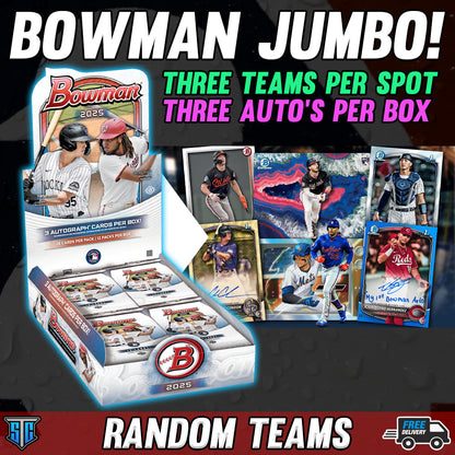 Break 653 - MLB - Bowman Jumbo! - Three Teams Per Spot
