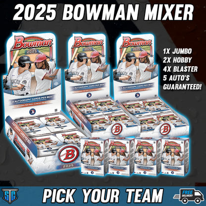 Break 635 - MLB - 7 Box Bowman Banger - PICK YOUR TEAM