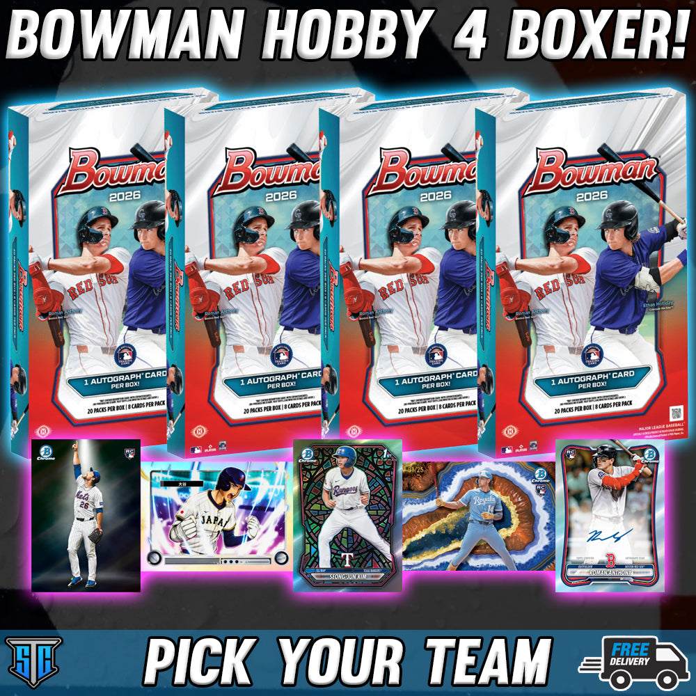 Break 1841 - MLB - 2026 Bowman Hobby 4 Boxer! - PICK YOUR TEAM
