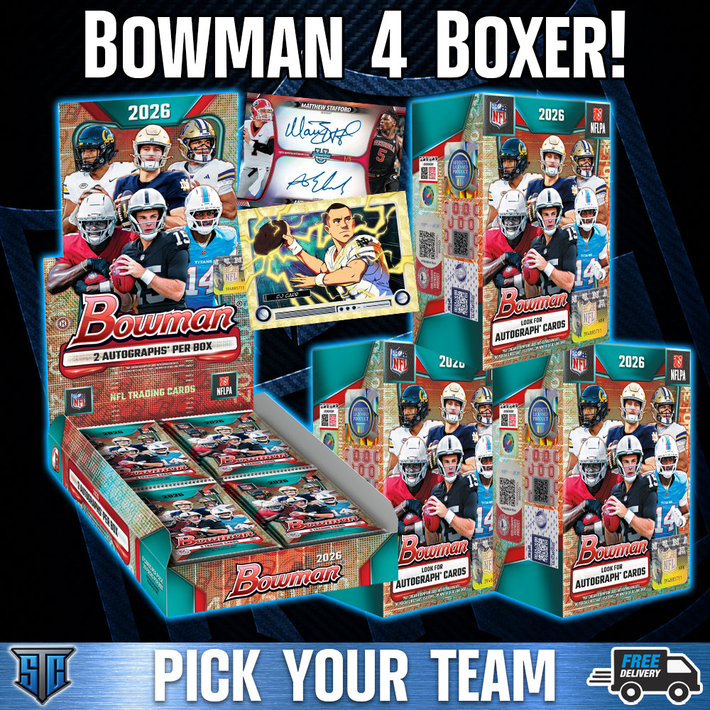 Break 2174 - NFL - Bowman 4 Box Combo - PICK YOUR TEAM