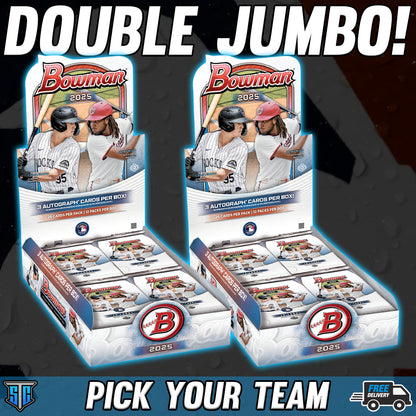 Break 644 - MLB - Double Jumbo 6 Auto's! - PICK YOUR TEAM