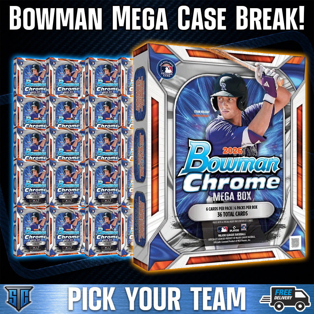 Break 2133 - MLB - *NEW RELEASE* Bowman Chrome Mega FULL CASE! - PICK YOUR TEAM