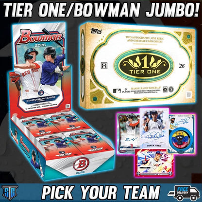 Break 1828 - MLB - Tier One/Bowman Jumbo! - PICK YOUR TEAM