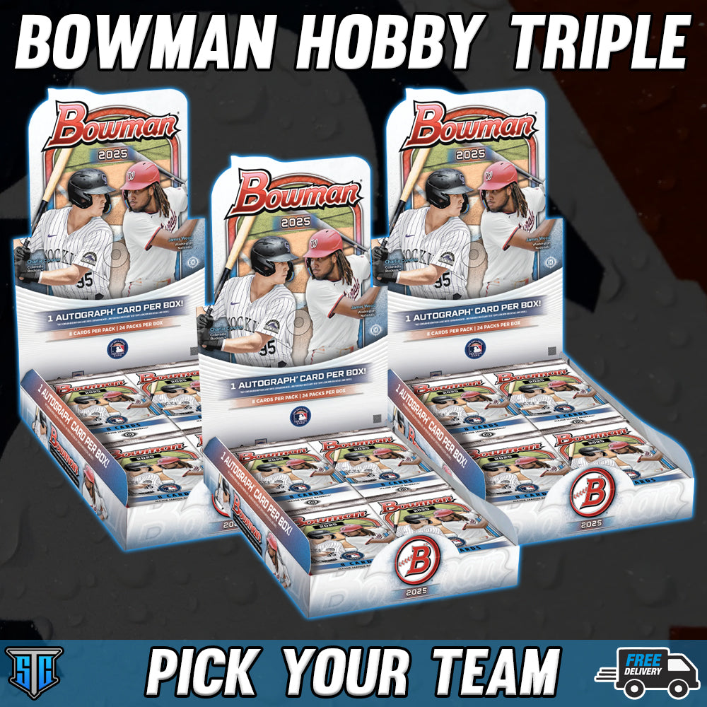 Break 631 - MLB - 2025 Bowman Hobby Triple! - PICK YOUR TEAM