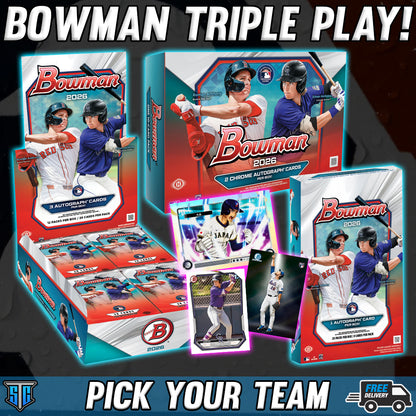 Break 1774 - MLB - 2026 Bowman Triple Play - PICK YOUR TEAM