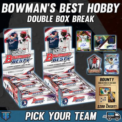 Break 141 - MLB - 2024 Bowman's Best Double + $200 BOUNTY!