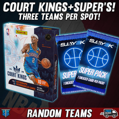 Break 422 - NBA - Court Kings/Superpacks - Three Teams Per Spot!