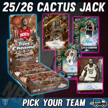 Break 1822 - NBA - 25/26 Topps Cactus Jack - PICK YOUR TEAM