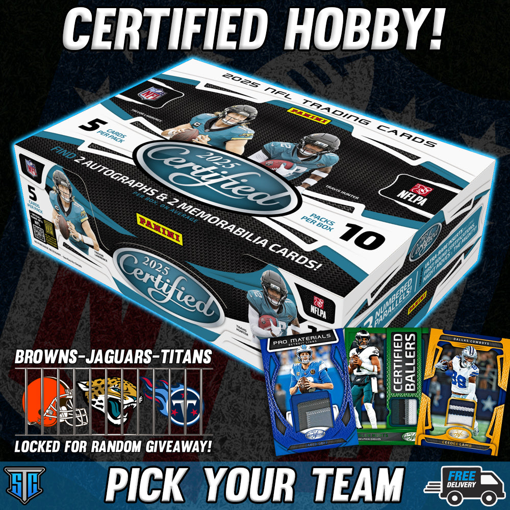 Break 1240 - NFL - Certified Hobby - PICK YOUR TEAM