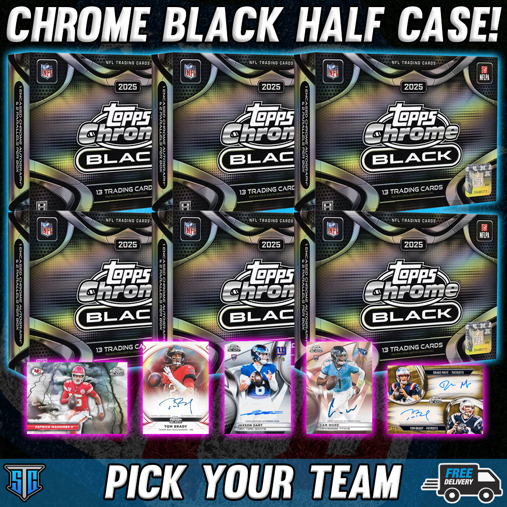 Break 1875 - NFL - Chrome Black Half Case - PICK YOUR TEAM