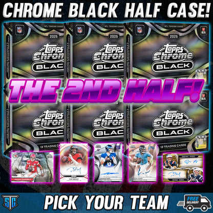 Break 1881 - NFL - Chrome Black 2nd Half Case - PICK YOUR TEAM