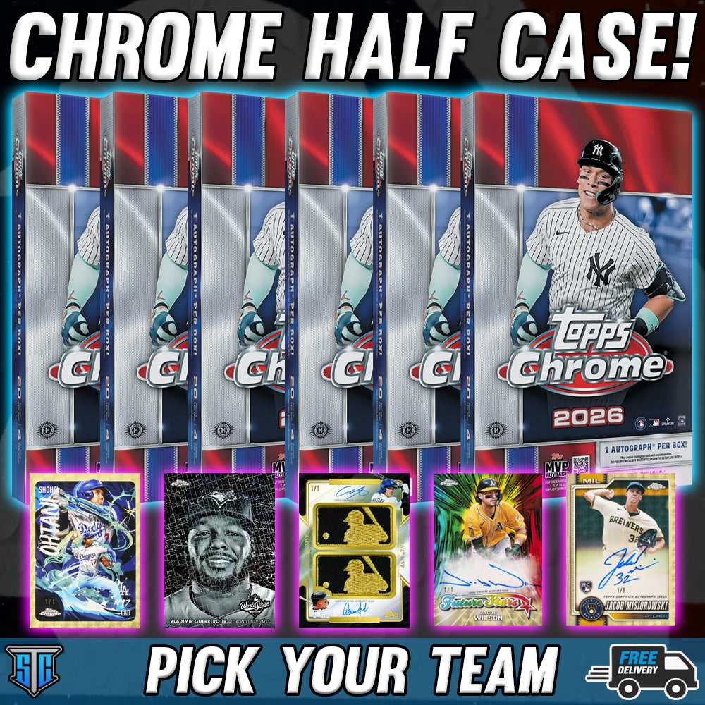 Break 1934 - MLB - 2026 Topps Chrome Hobby Half Case! - PICK YOUR TEAM