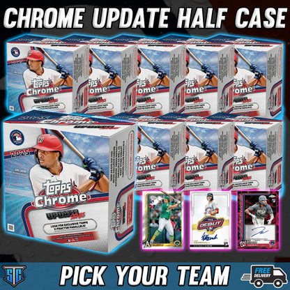 Break 1345 - MLB - Chrome Update Mega HALF CASE - PICK YOUR TEAM