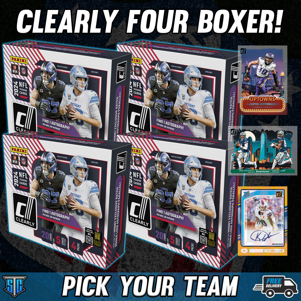Break 649 - NFL - Clearly Four Boxer - PICK YOUR TEAM