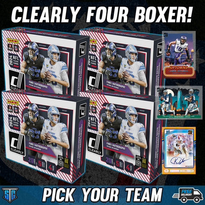 Break 649 - NFL - Clearly Four Boxer - PICK YOUR TEAM