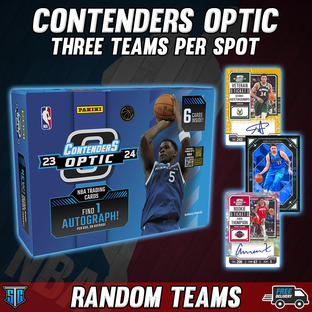 Break 148 - NBA - 10 Spotter Contenders Optic - Three Teams Per Spot!