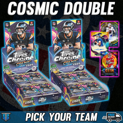 Break 1810 - NFL - Cosmic Chrome Double - PICK YOUR TEAM
